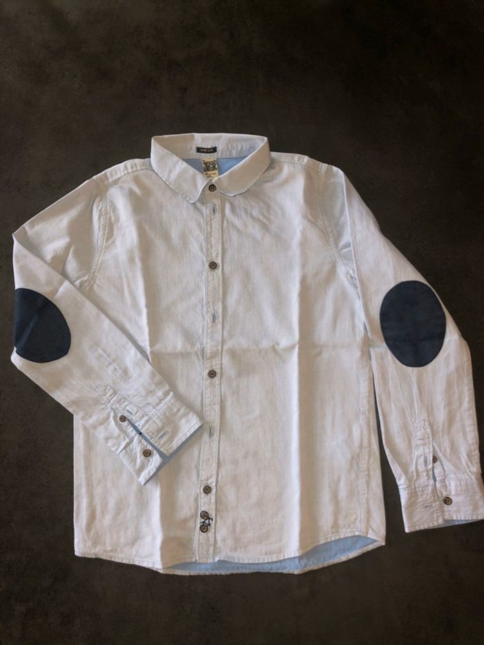 Chemise tape à l’œil 10 ans tbe bleu ciel