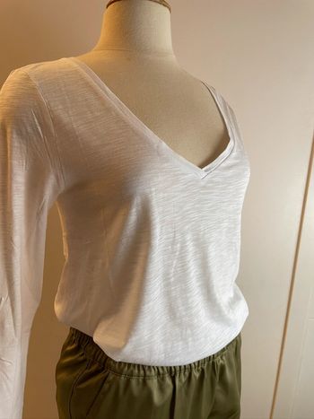 T-shirt blanc ample coton neuf BSB