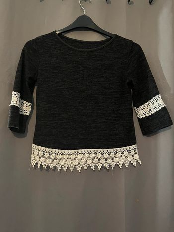 Blouse gris chiné