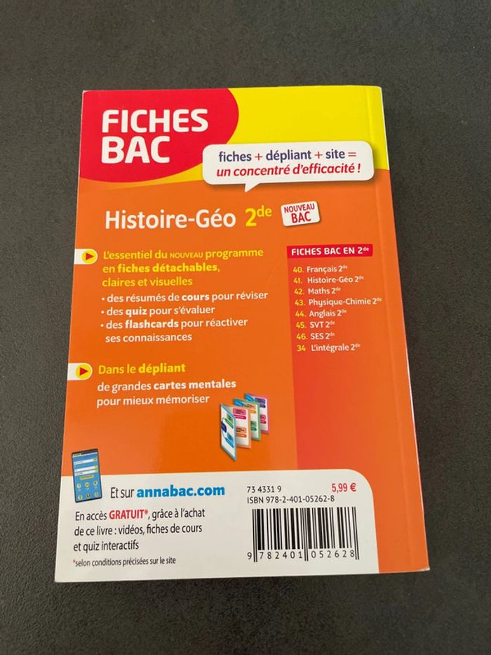 Fiches bac histoire géo hatier lycée seconde - photo numéro 2