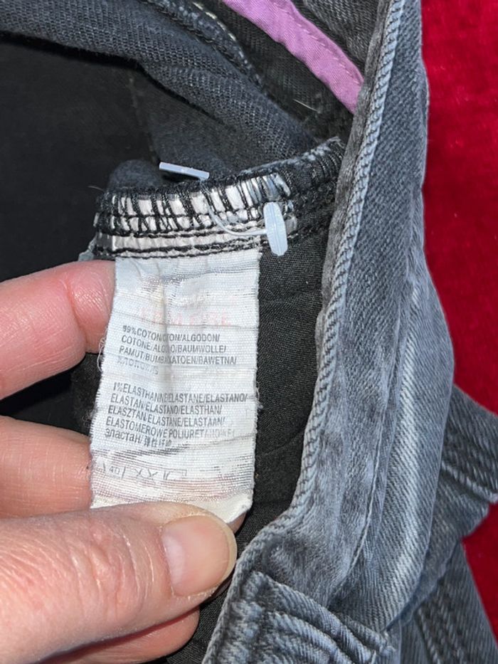 Lot de 4 jeans noir T 40 avec élasthanne - photo numéro 7