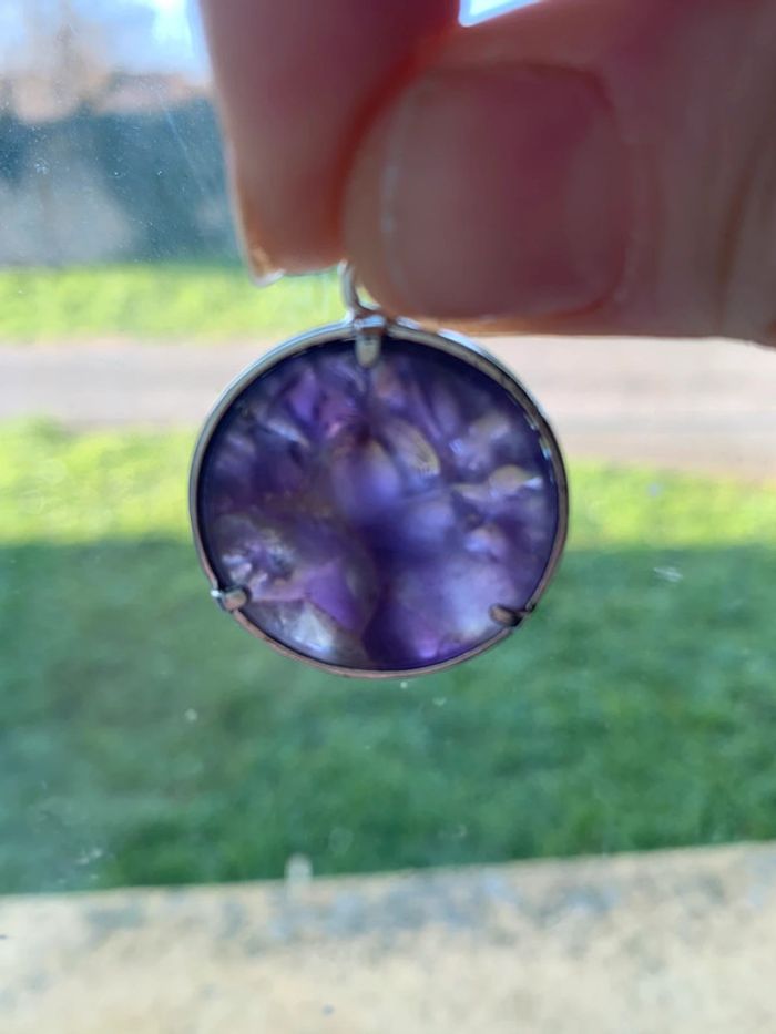 Pendentif améthyste arbre de vie - photo numéro 6