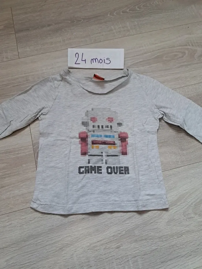 T-shirt manches longues 24 mois