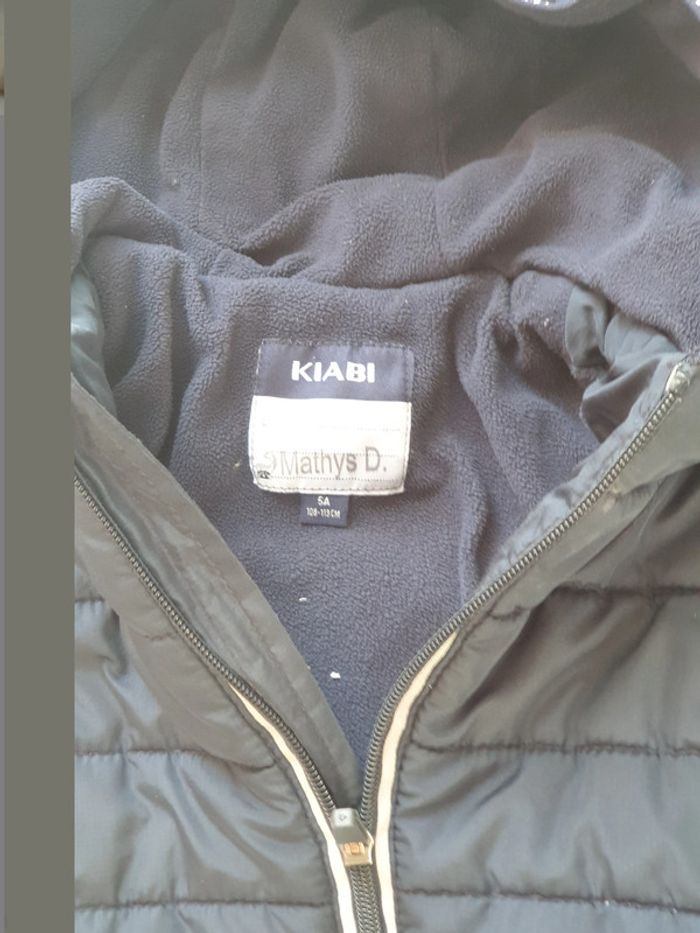 1 doudoune blouson kiabi bleu 5 ans 108-113 cm - photo numéro 3