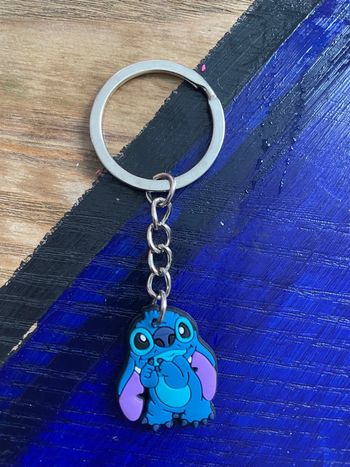 Porte clé bleu stitch 3