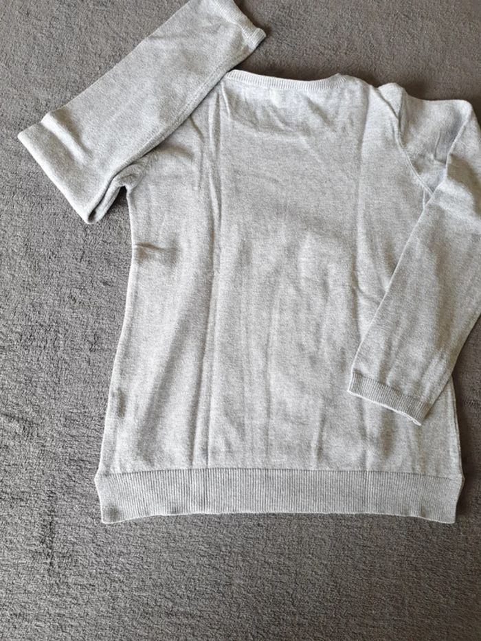 Pull fille gris avec sequins 9-10 ans - photo numéro 12