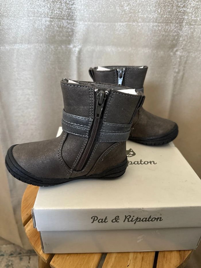 Bottines fille Pat & Ripaton neuves avec étiquette - Pointure 21 - photo numéro 3