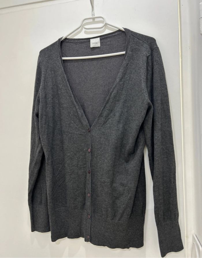 Gilet Camaïeu gris foncé taille L - photo numéro 3