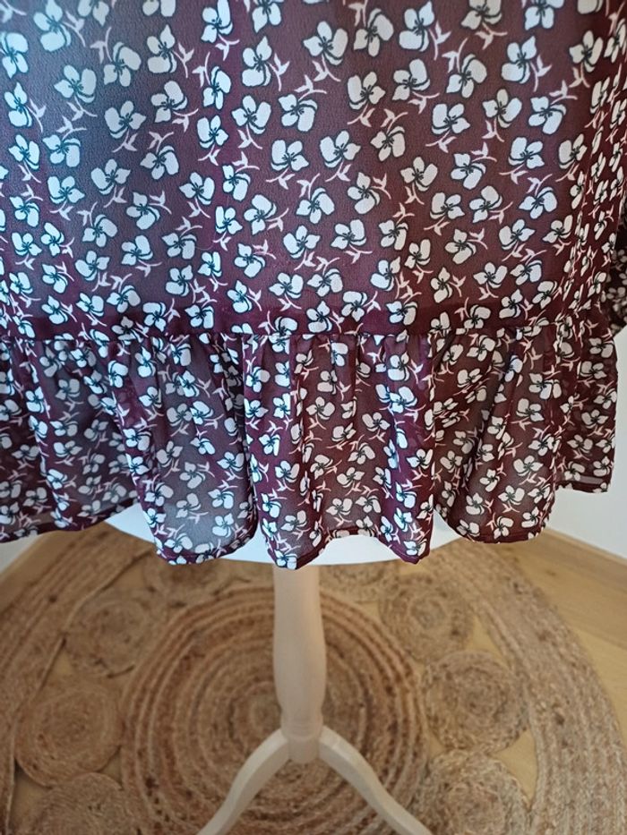 Blouse bordeaux chic Taifun taille L 40 - photo numéro 4