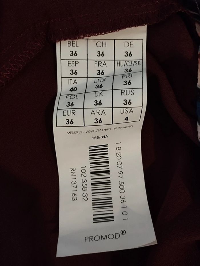 Robe multicolore et dorée taille 36 - photo numéro 11