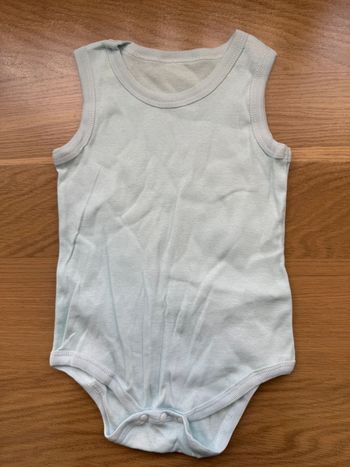 body bleu ciel 100% coton