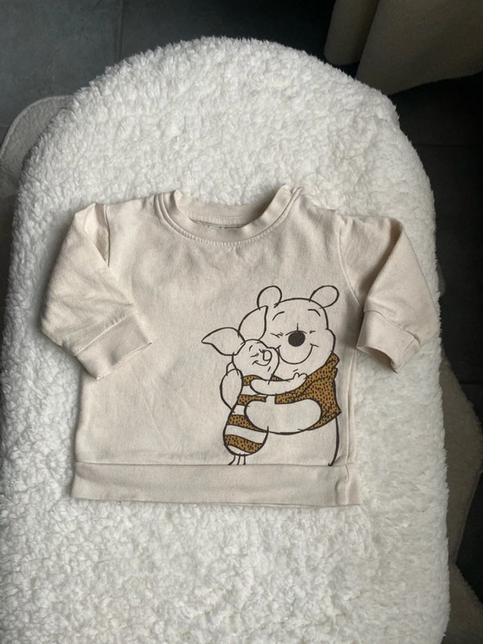 Pull Disney beige Winnie et porcinet
