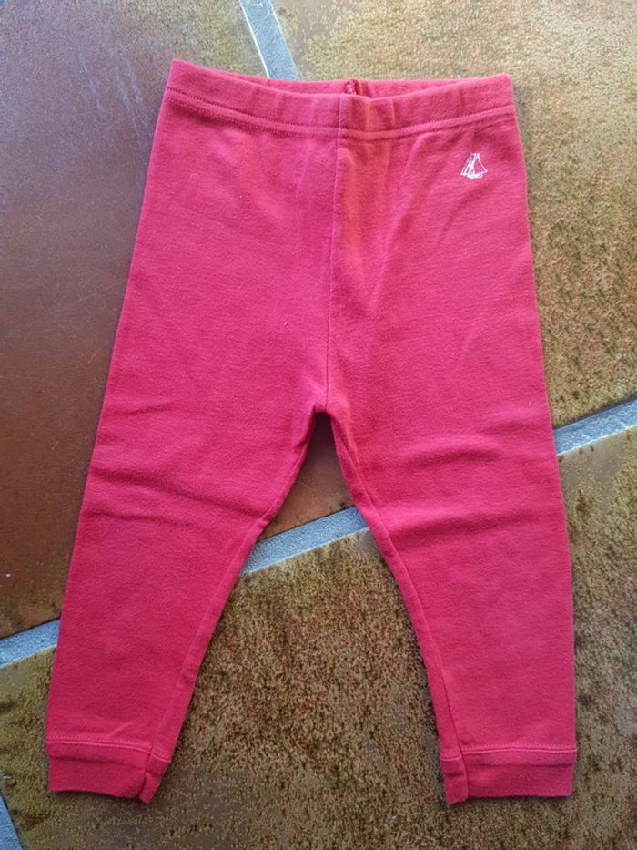 Legging rouge petit bateau 18mois fille
