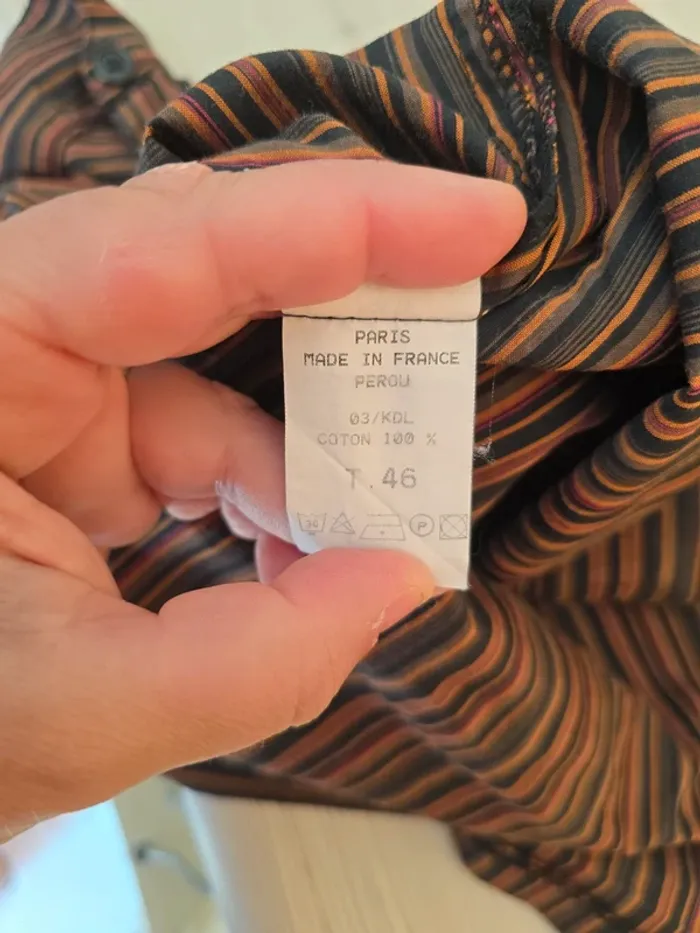 Chemise manche courte Taille 46 "Renatto Bene" - photo numéro 4