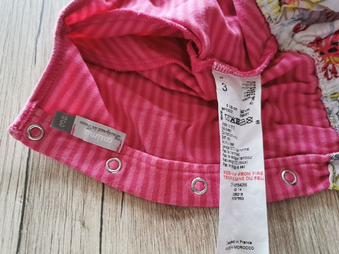 Ensemble rose fleuri pantalon haut manches longues catimini - photo numéro 7