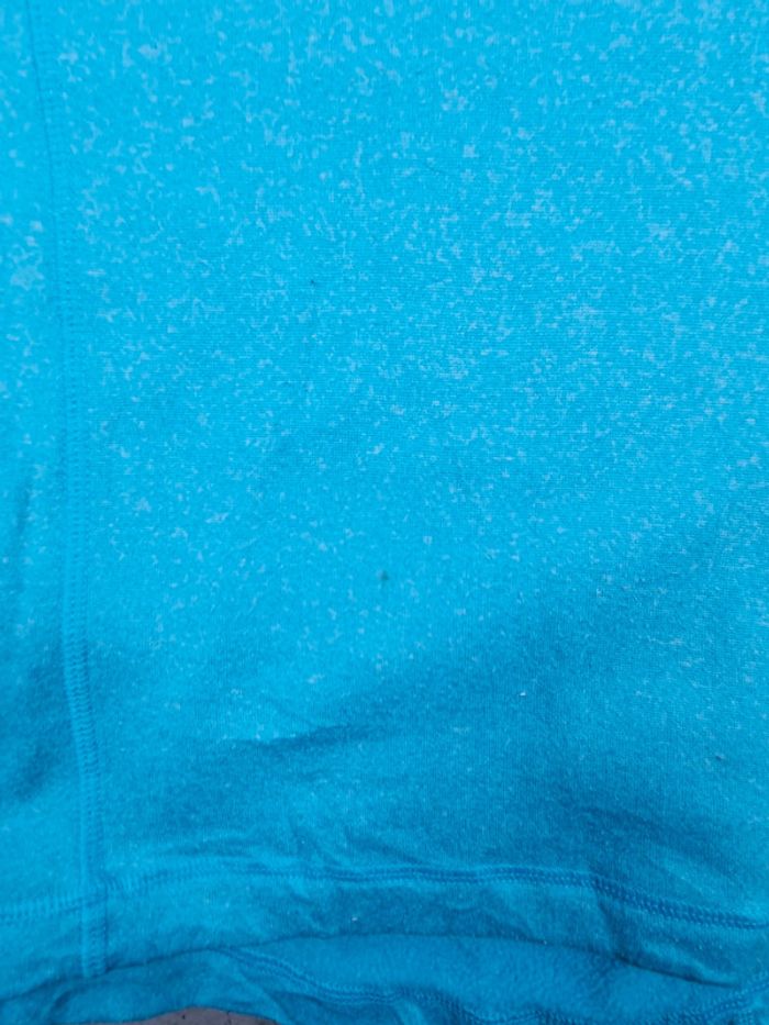Pull à capuche Fila 1/4 Zip turquoise – Taille M Femme (mesures en photos) - photo numéro 8