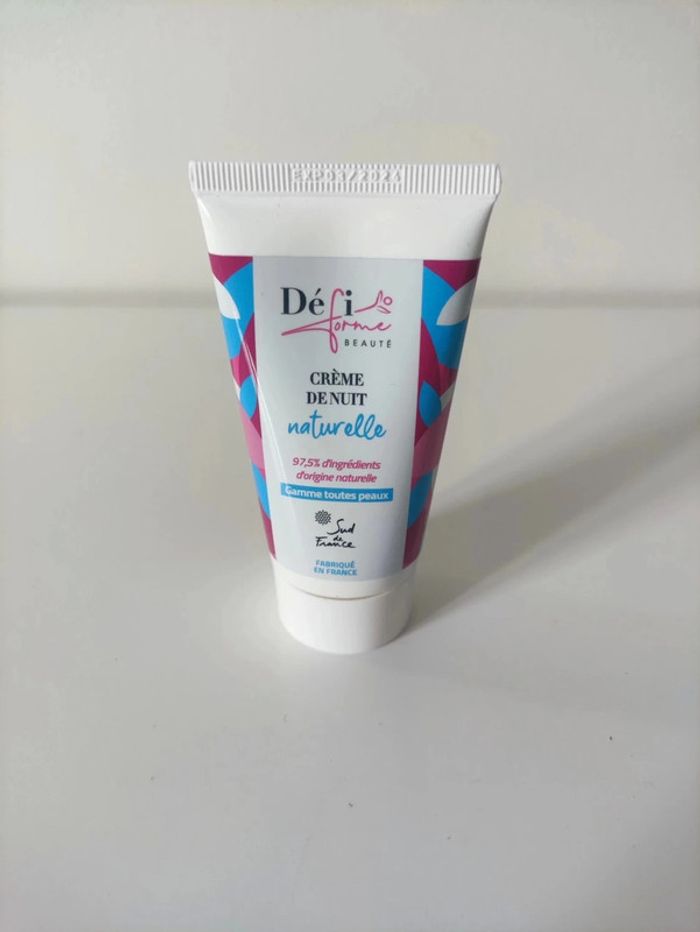 Défi Forme Crème de Nuit au Karité Bio – 50 ml – Neuf avec étiquettes