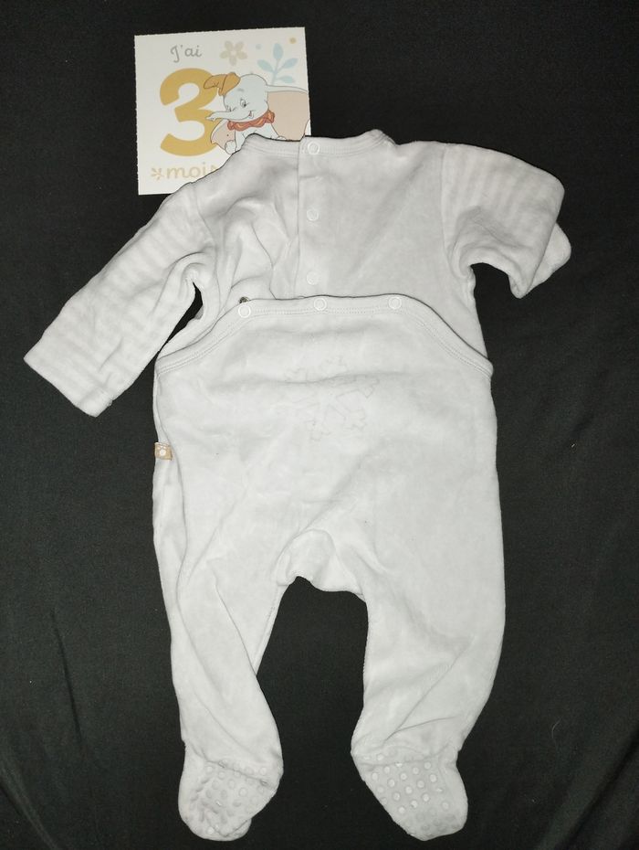 Pyjama 3 mois Winnie l'ourson bleu ciel - photo numéro 2
