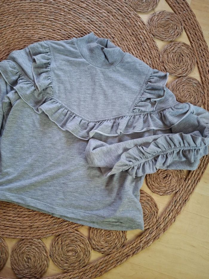Pull fin H&M taille 40 gris clair - photo numéro 4