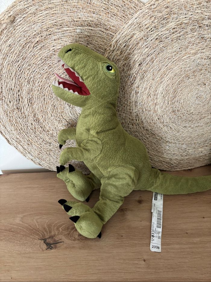 Doudou dinosaure vert kaki IKEA - photo numéro 2