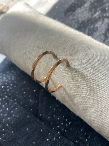 Créoles dorées torsadées 25mm