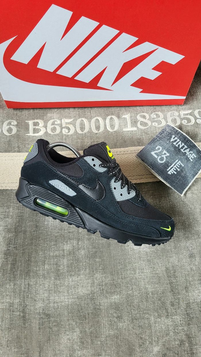 Nike Air Max 90 Black Cool Grey Volt - FQ2377001 - Unisex - Size : 38.5 🌈🌈 - photo numéro 2