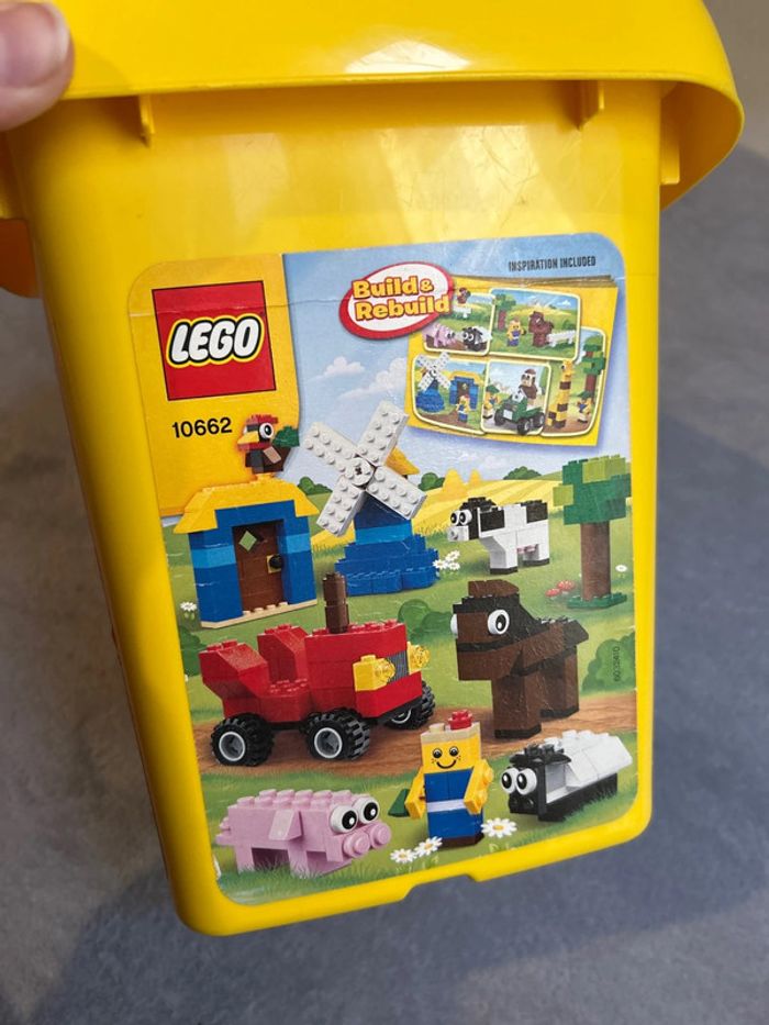 Caisse boîte lego VIDE 10662 couleur jaune - photo numéro 10