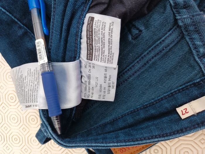 Jean Levis 712 slim bleu T 37 - photo numéro 7