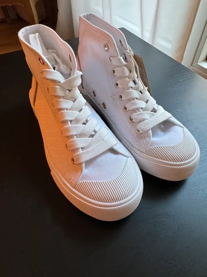 Tennis montante Les Tropeziennes MoHigh blanche taille 37 neuves - photo numéro 3