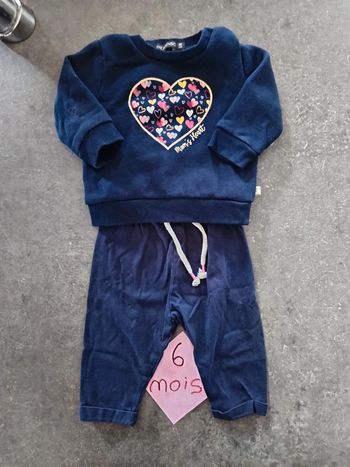 Ensemble bleu marine 6 mois