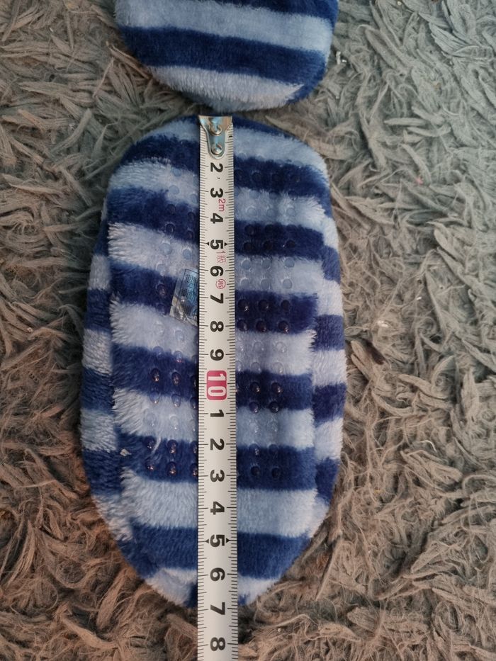 Chaussons polaire bleu à rayures 25-26 mixte - photo numéro 5