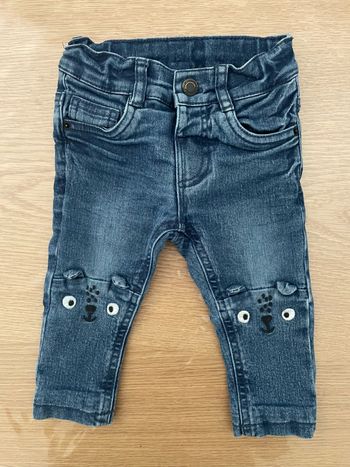 Jean avec élastiques réglables