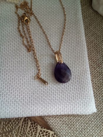 Collier améthyste 💜 réversible