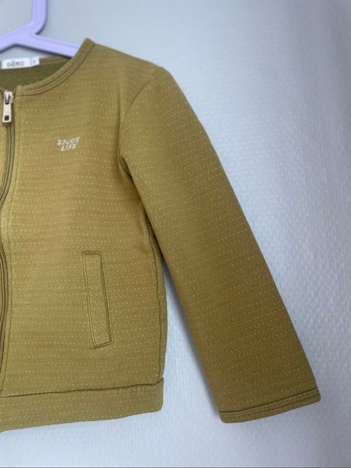 Gilet zipper kaki fille 5 ans Gemo - photo numéro 5