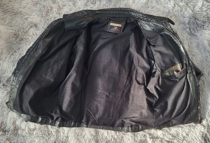 Blouson cuir Chyston café racer biker homme cuir mouton Noir Vieilli taille Ln - photo numéro 9