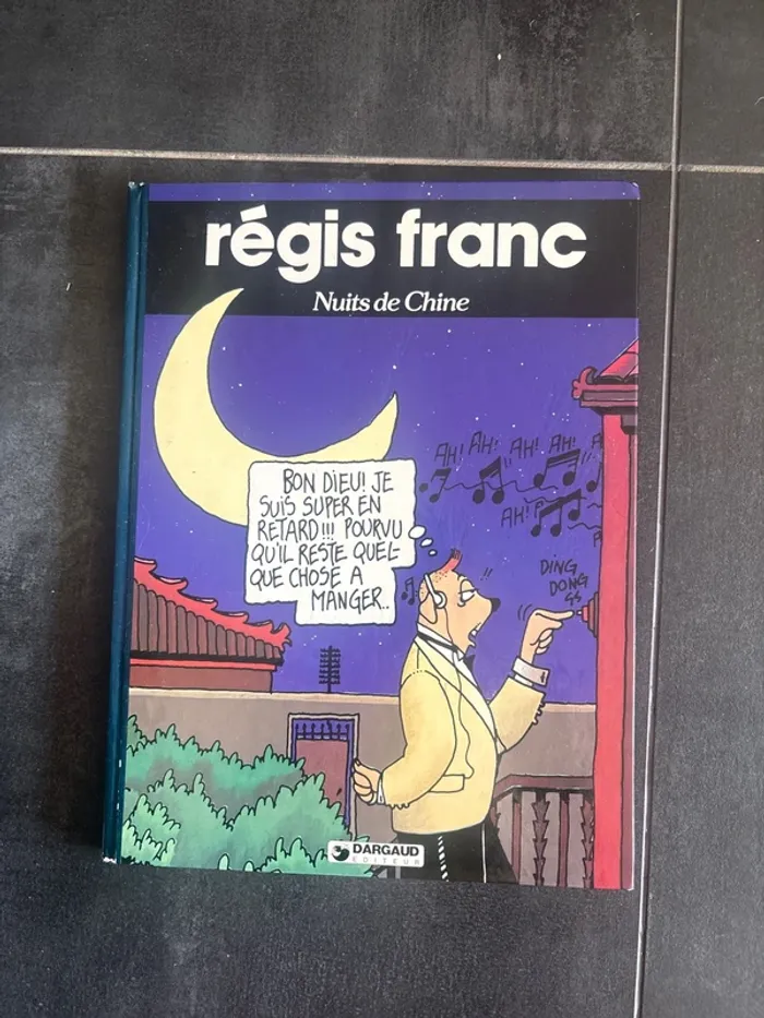Bande dessinée vintage nuit de Chine