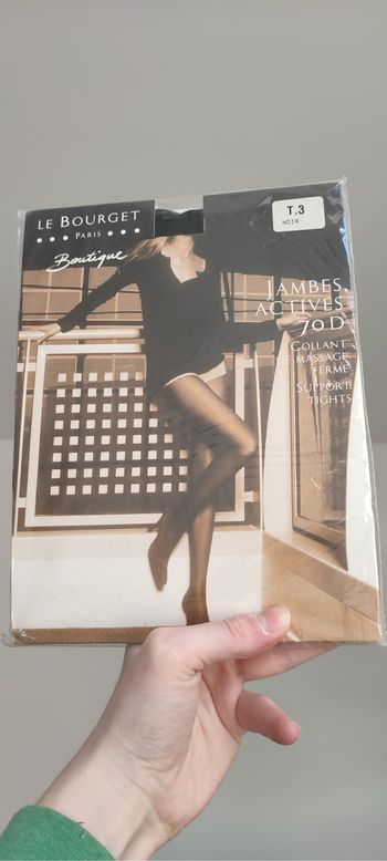 Collant noir 70 D, Le Bourget - Taille 3