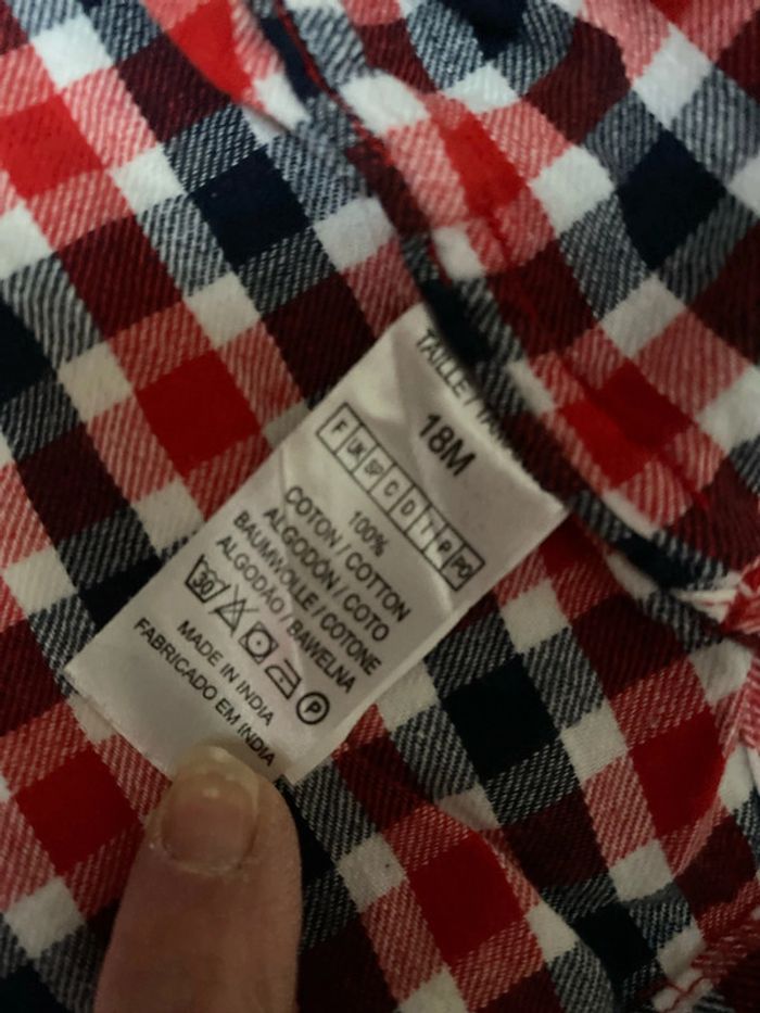 Chemise manches longues avec pressions 18 mois Mini Gang - photo numéro 4