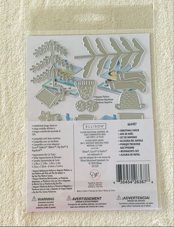 Lot de 22 Matrices découpe Christmas Cheer Noel Sizzix