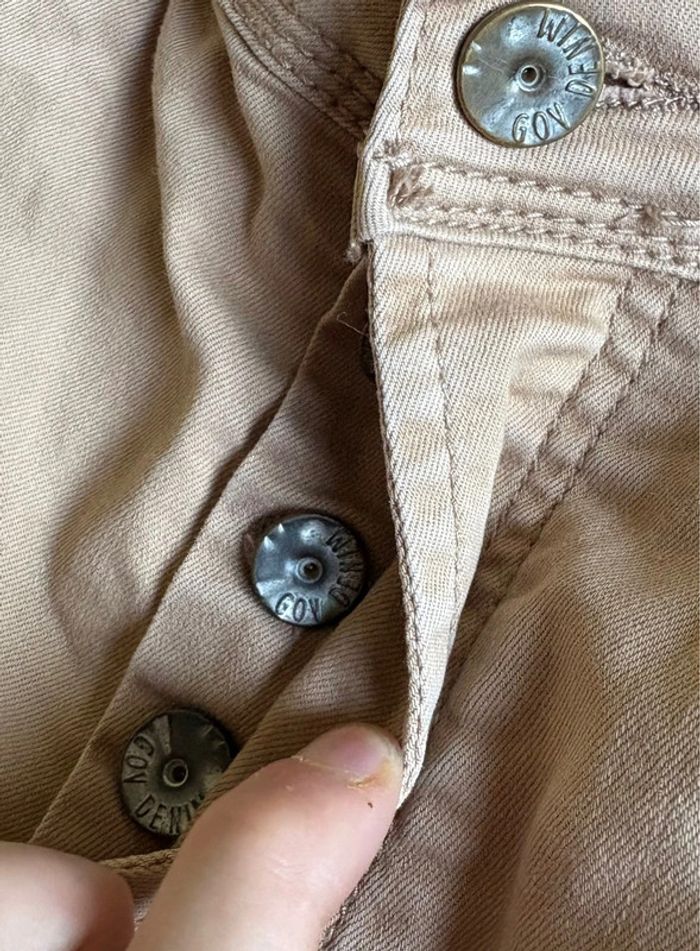 Jeans marron à trou - photo numéro 7