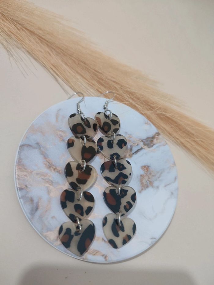 Boucles d'oreilles léopard - photo numéro 3