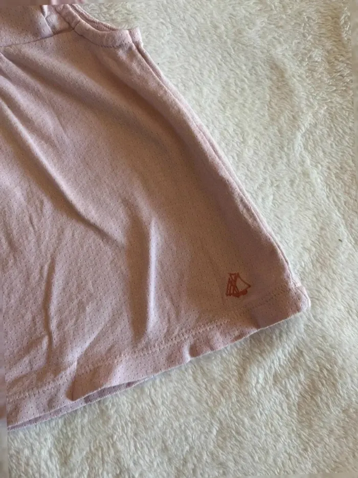 Joli haut bébé fille Petit Bateau rose poudré – 18 mois - photo numéro 4