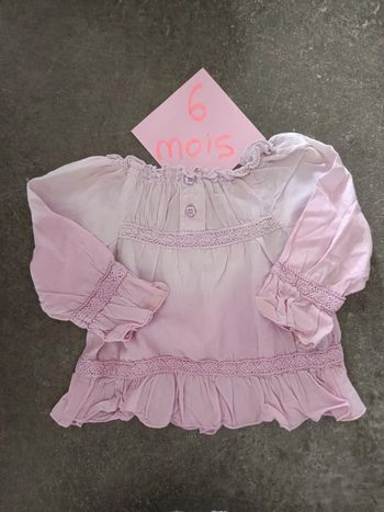 Blouse violette 6 mois