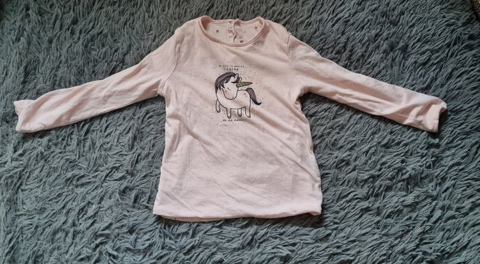 T-shirt rose manches longues réversible 2-3ans - photo numéro 2