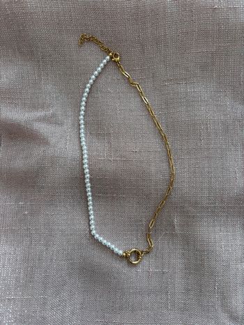 Collier bi matière femme