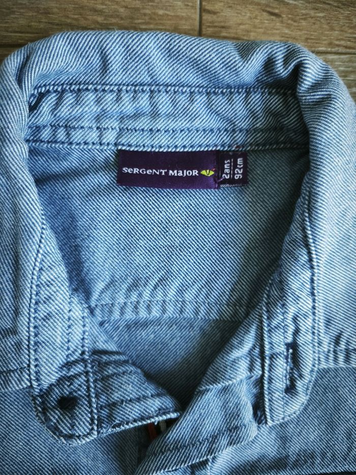 Chemise manches longues denim - photo numéro 2