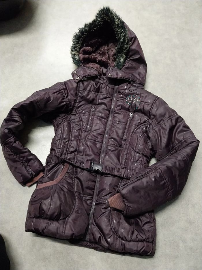 manteau doudoune fille doublé polaire 12 ans orchestra