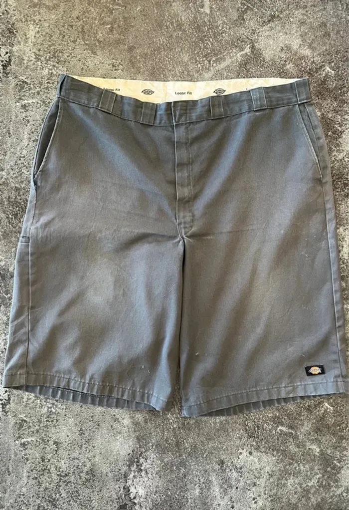 Short chino gris homme Dickies taille 46 Pantalón hombre Pantalone corto uomo Kurze Chinohose Herren