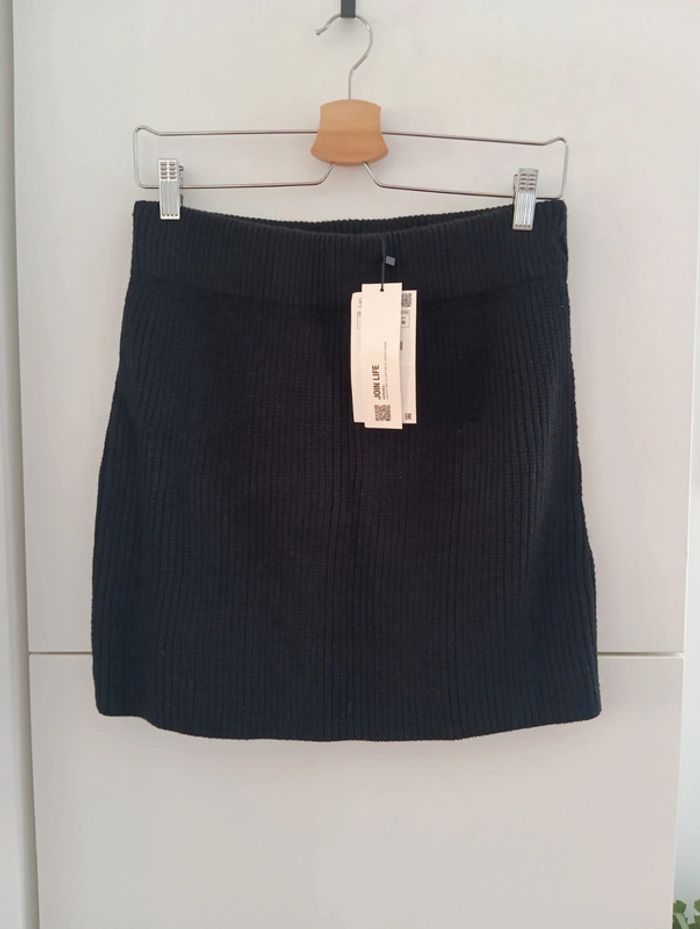 Mini jupe maille noire Zara taille M neuve