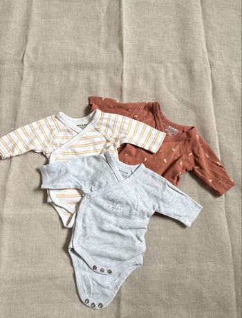 Lot de 3 bodies de naissance 